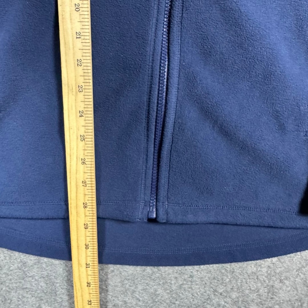 Helly Hansen Mens Full Zip Fleece Jacket Navy Blue Mock Neck Large HH Logo - Picture 5 of 7
